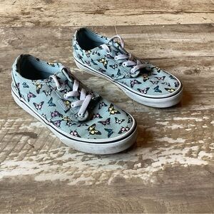 Vans Shoes Youth Butterfly Colorful Low Tops Lace Up Sneakers Skateboard Sz3